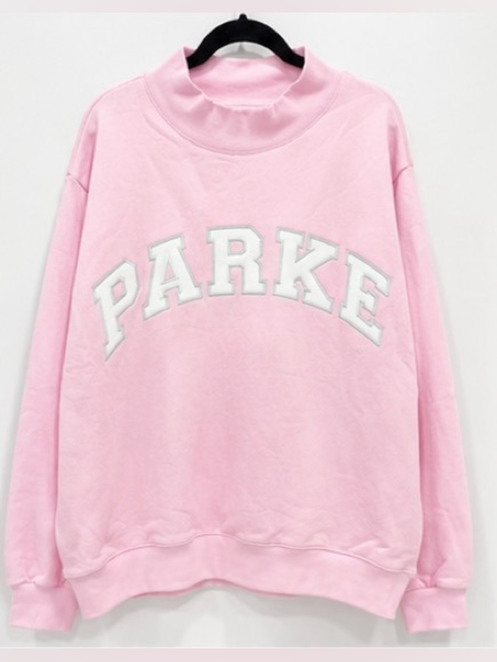 PARKE Varsity Mockneck Sweatshirt Sprinkle L/XL NWT | Heritage Terry Cotton